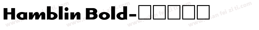 Hamblin Bold字体转换